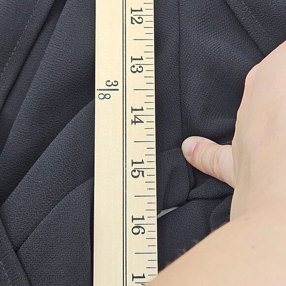 Joseph Ribkoff Trends Crepe Layered Palazzo Pants Black Women’s Size 12 Cocktail - Picture 11 of 13